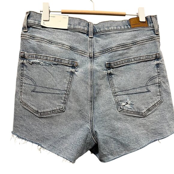 American Eagle Strigid Relaxed Denim Shorts, NWT, Light Wash, 8 - Picture 2 of 8